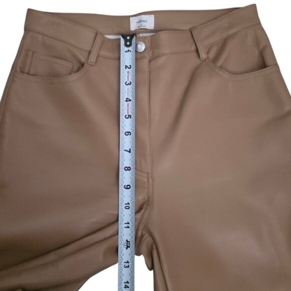 Wilfred Melina Faux Leather Cropped Straight Leg Pants 8 - Picture 9 of 14